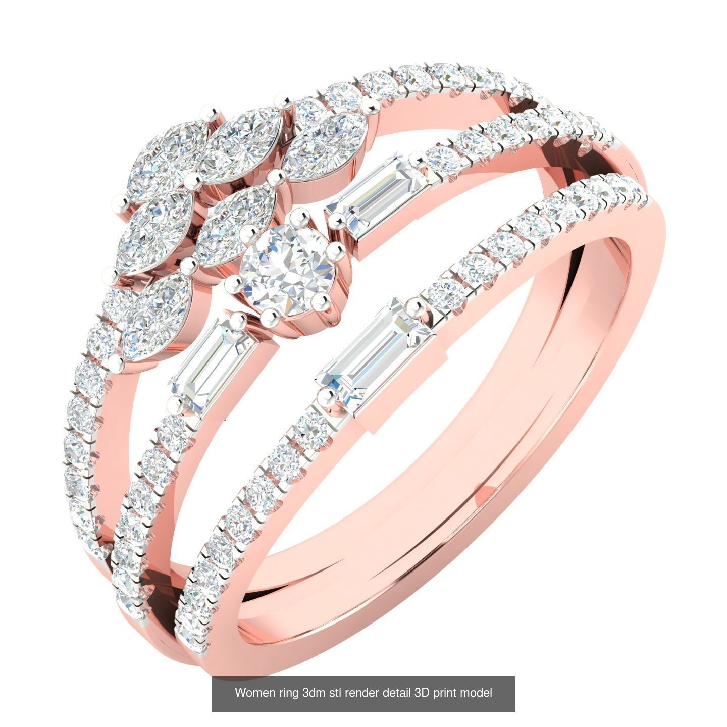 440 engagement wedding women ring 3dm details bulk collection  _93