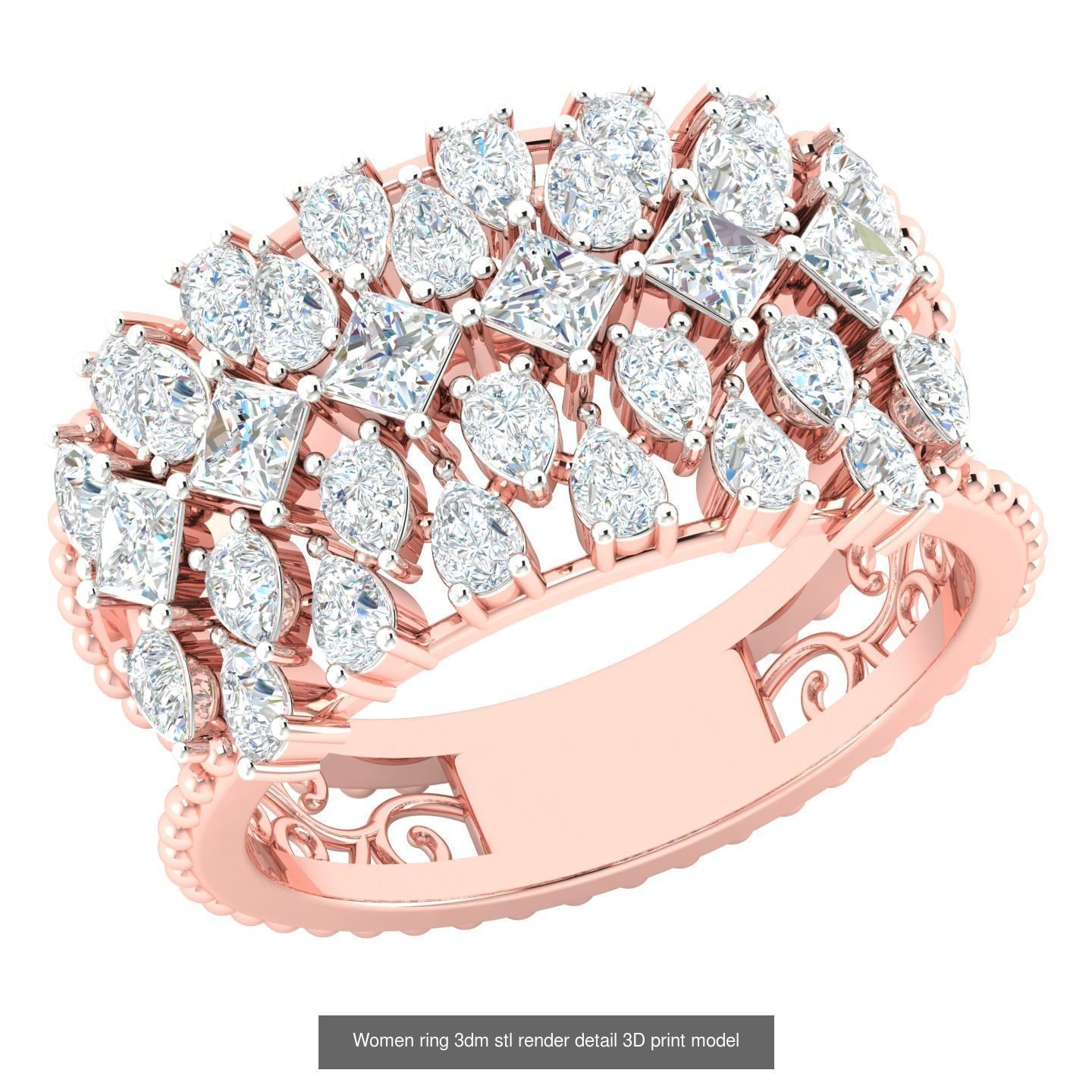 440 engagement wedding women ring 3dm details bulk collection  _49