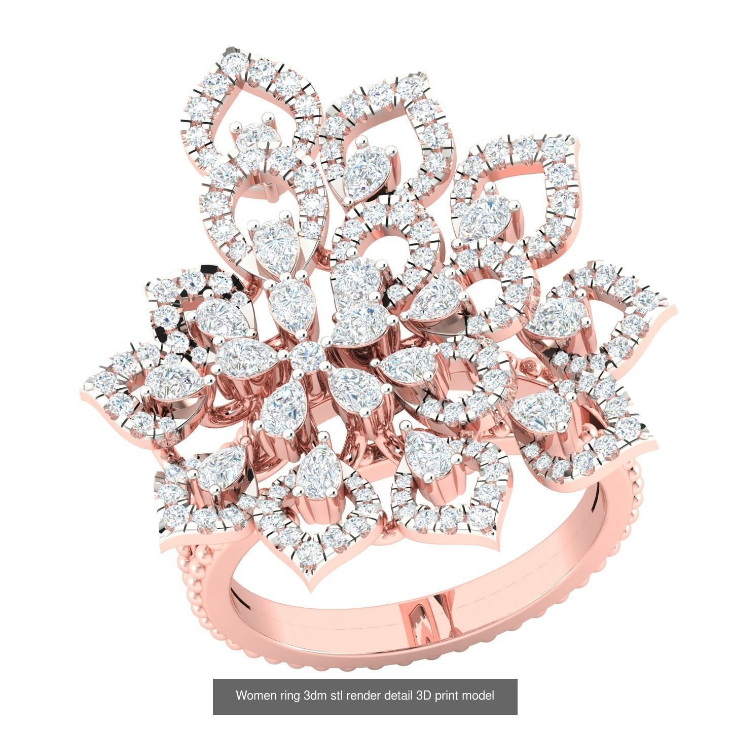 440 engagement wedding women ring 3dm details bulk collection  _22