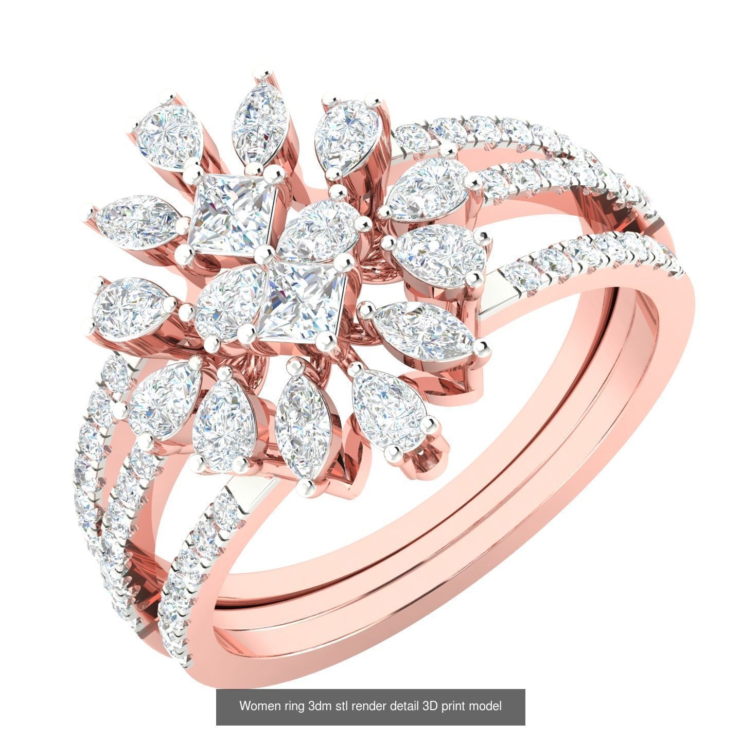 440 engagement wedding women ring 3dm details bulk collection  _51