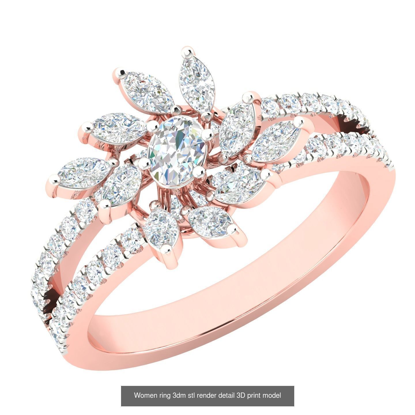 440 engagement wedding women ring 3dm details bulk collection  _27