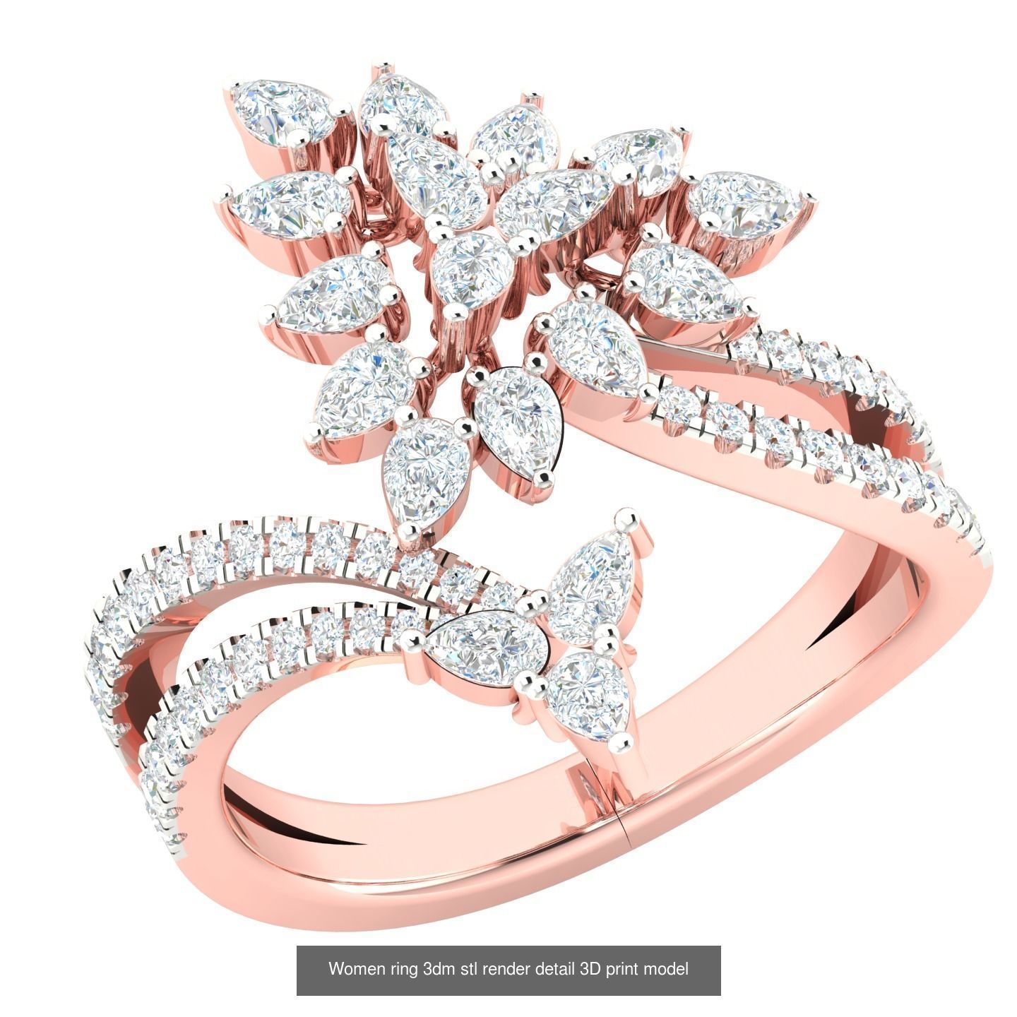 440 engagement wedding women ring 3dm details bulk collection  _64
