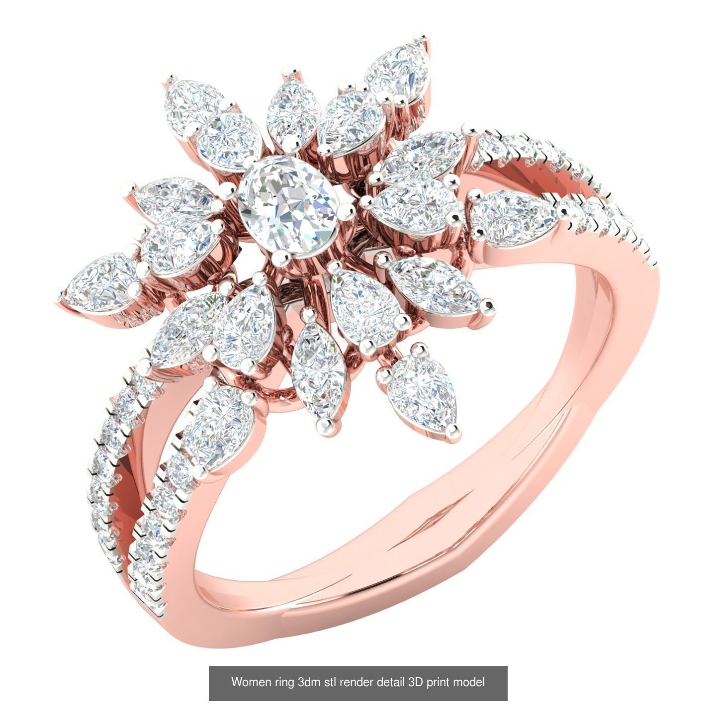 440 engagement wedding women ring 3dm details bulk collection  _102