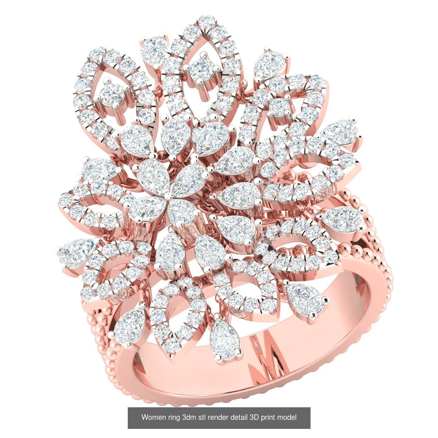 440 engagement wedding women ring 3dm details bulk collection  _24