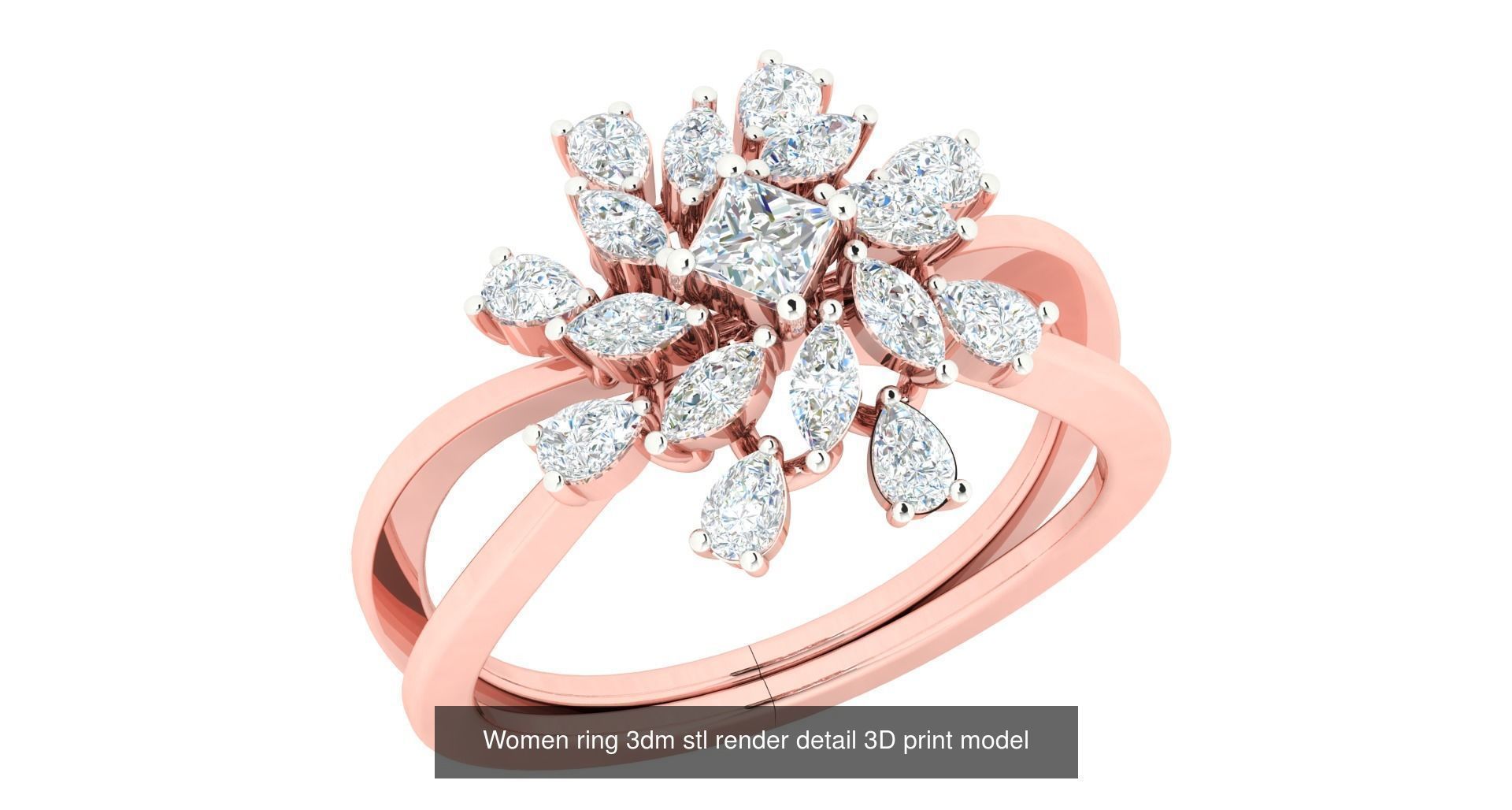 440 engagement wedding women ring 3dm details bulk collection  _121
