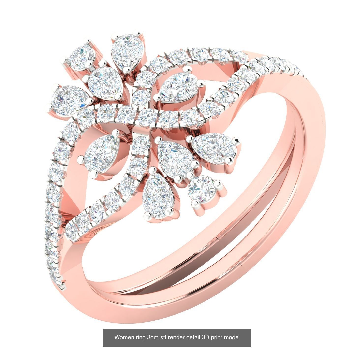 440 engagement wedding women ring 3dm details bulk collection  _52