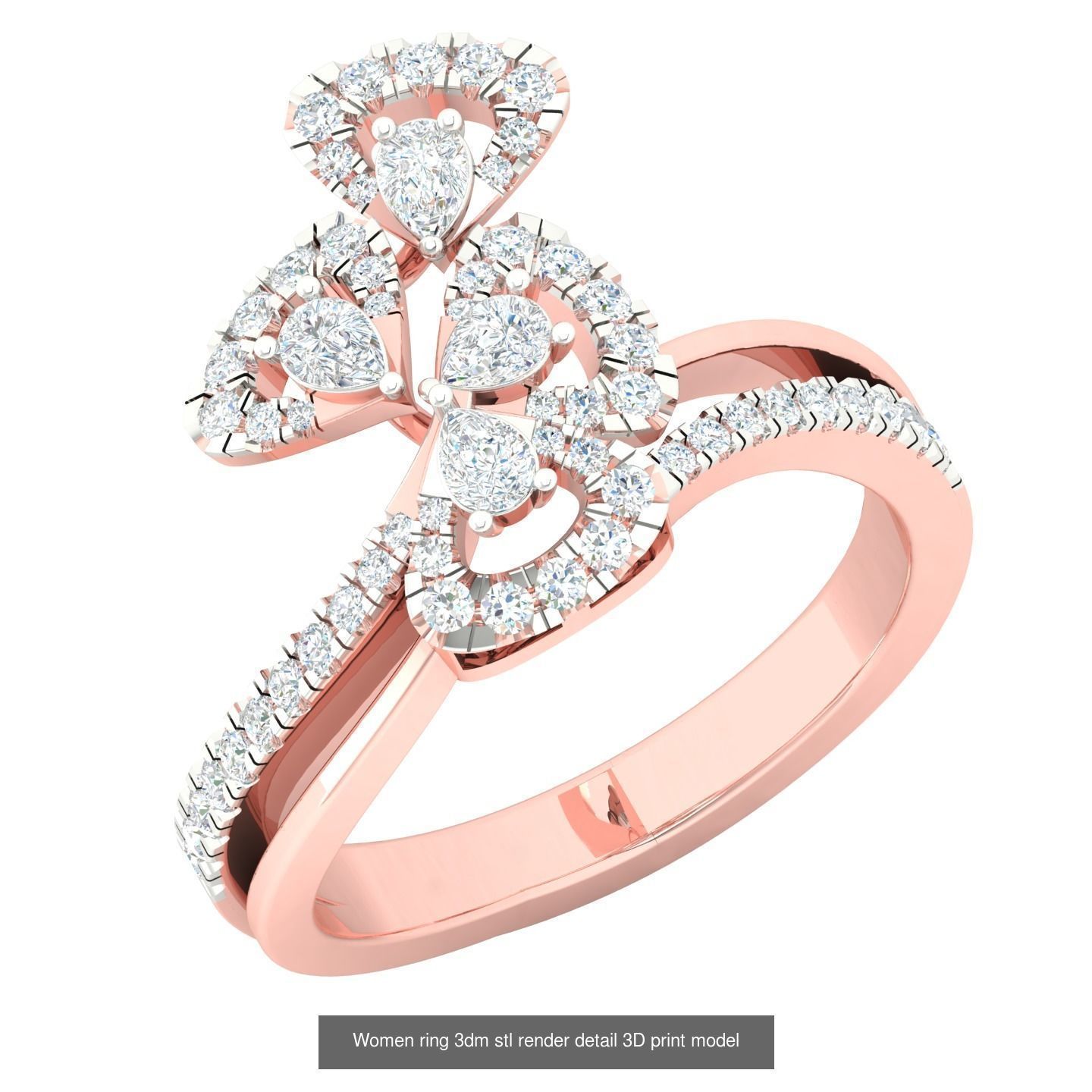 440 engagement wedding women ring 3dm details bulk collection  _4