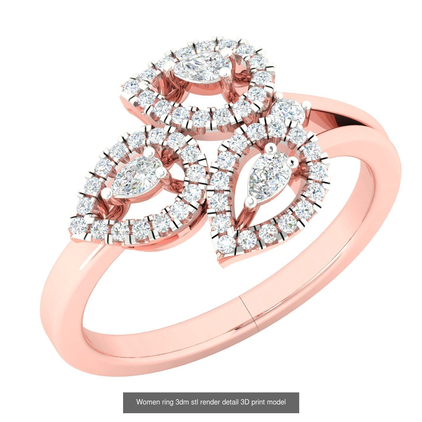 440 engagement wedding women ring 3dm details bulk collection  _160