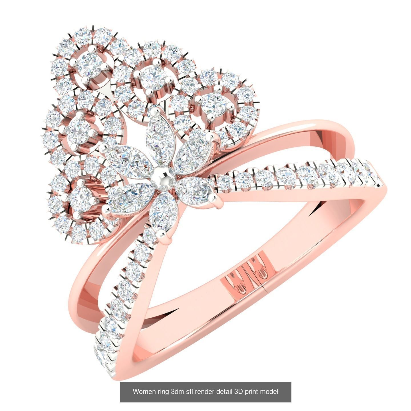 440 engagement wedding women ring 3dm details bulk collection  _70