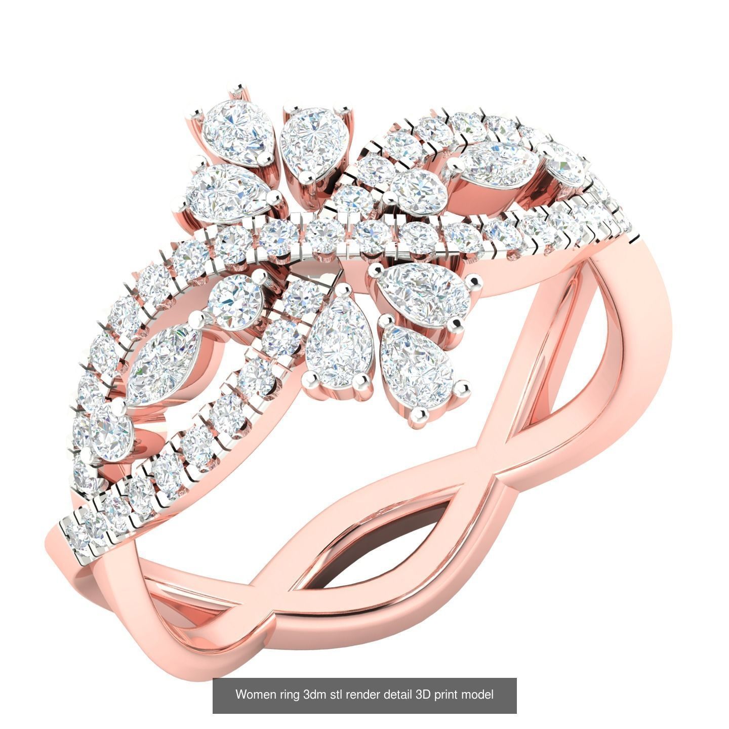 440 engagement wedding women ring 3dm details bulk collection  _6