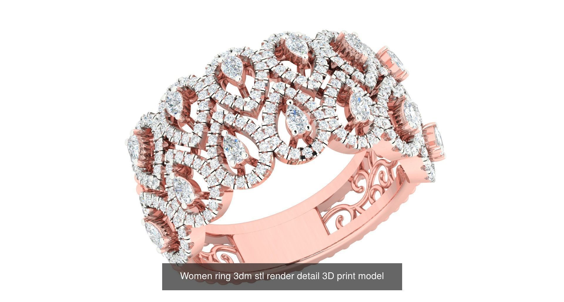 440 engagement wedding women ring 3dm details bulk collection  _131