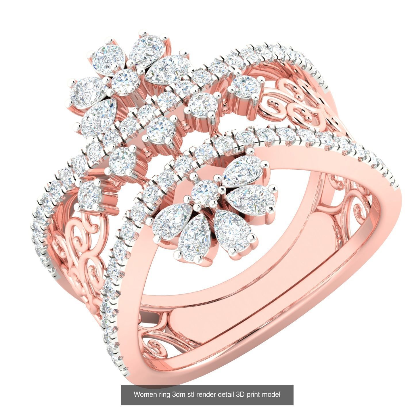 440 engagement wedding women ring 3dm details bulk collection  _87