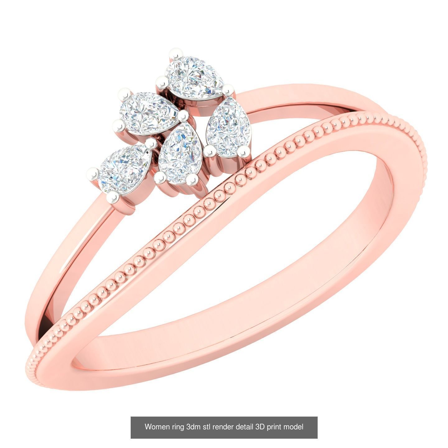 440 engagement wedding women ring 3dm details bulk collection  _165