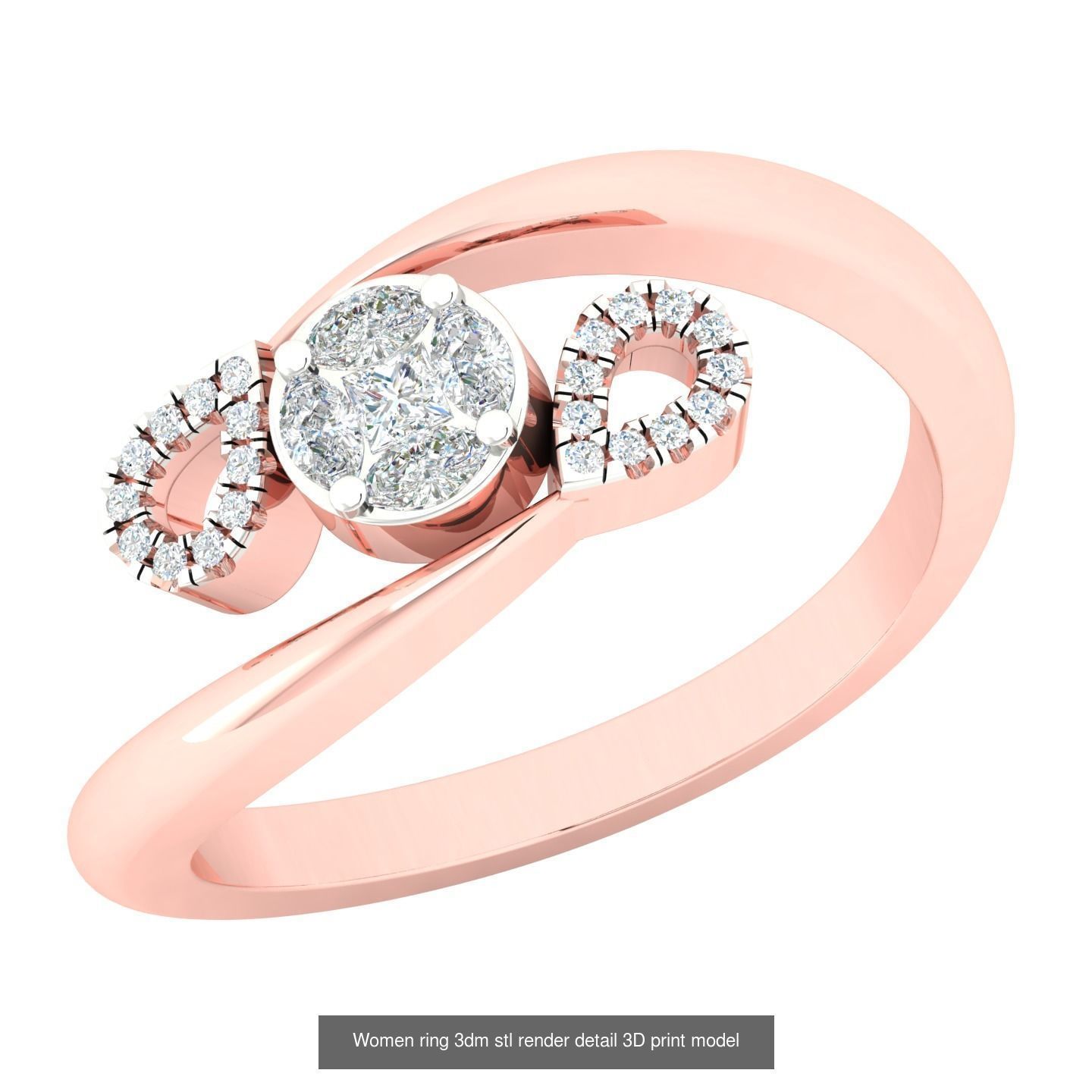 440 engagement wedding women ring 3dm details bulk collection  _168