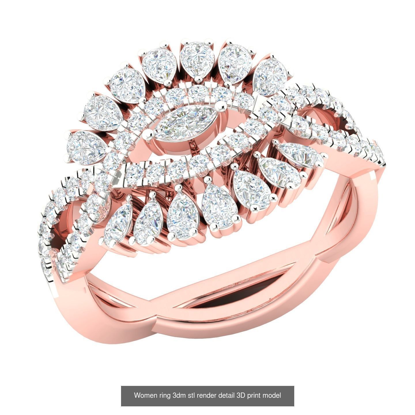 440 engagement wedding women ring 3dm details bulk collection  _5