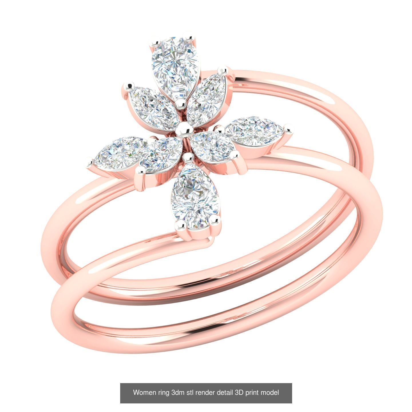 440 engagement wedding women ring 3dm details bulk collection  _99