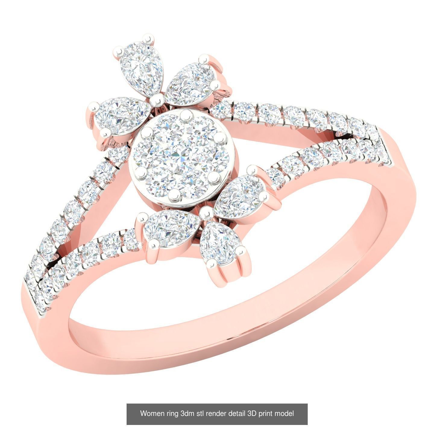 440 engagement wedding women ring 3dm details bulk collection  _169