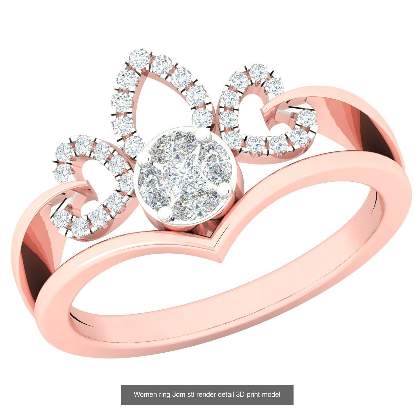440 engagement wedding women ring 3dm details bulk collection  _153