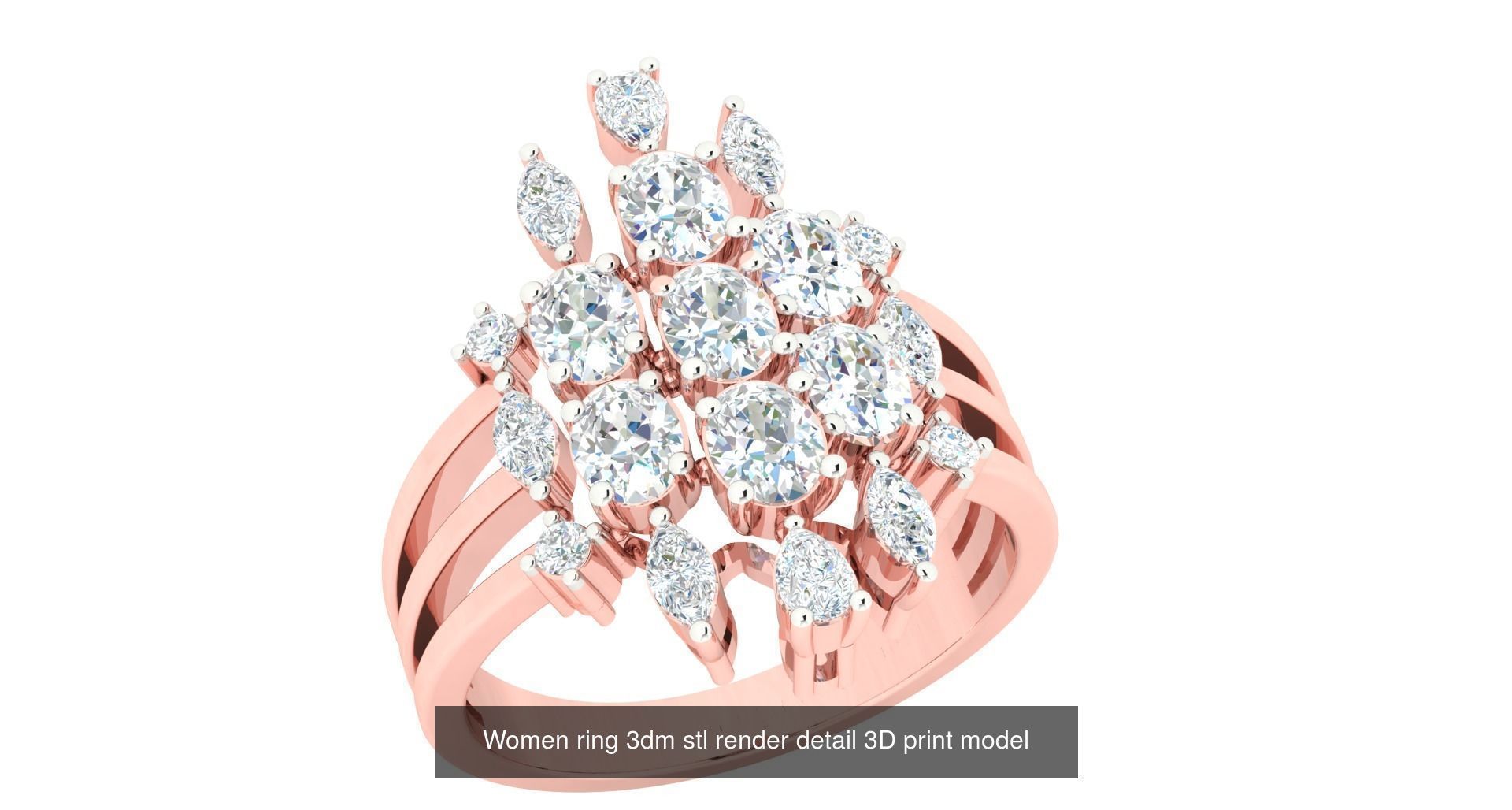 440 engagement wedding women ring 3dm details bulk collection  _123