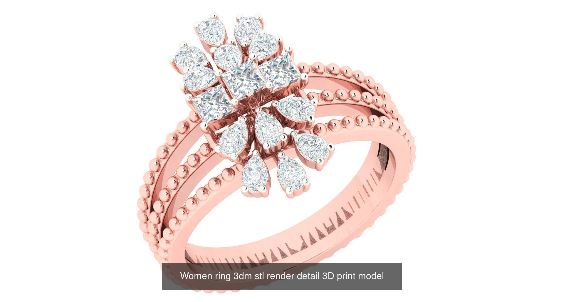 440 engagement wedding women ring 3dm details bulk collection  _106
