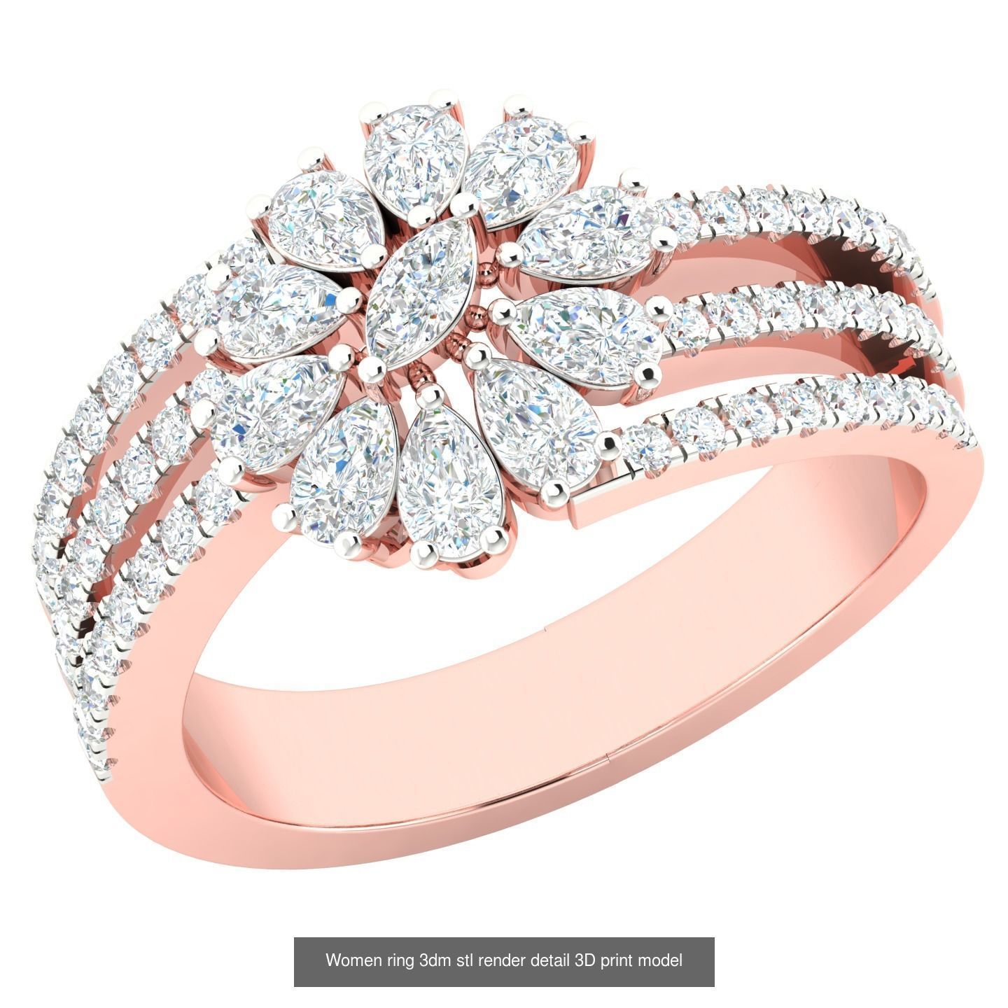 440 engagement wedding women ring 3dm details bulk collection  _28