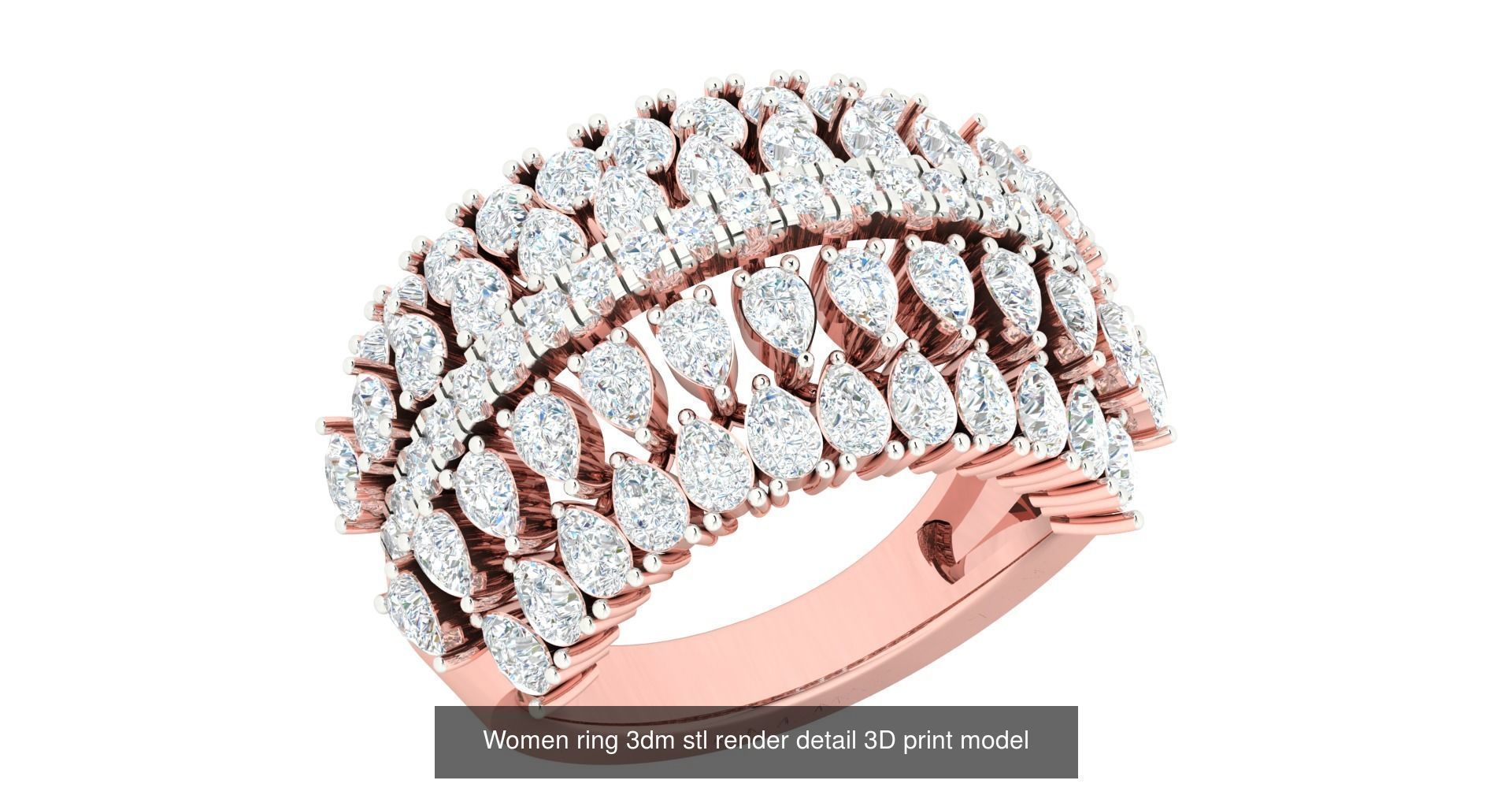 440 engagement wedding women ring 3dm details bulk collection  _109