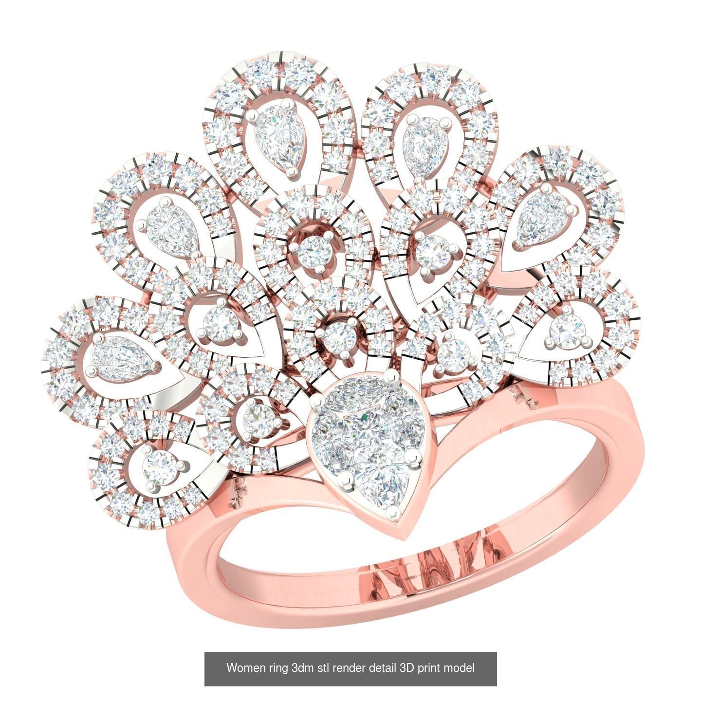 440 engagement wedding women ring 3dm details bulk collection  _90