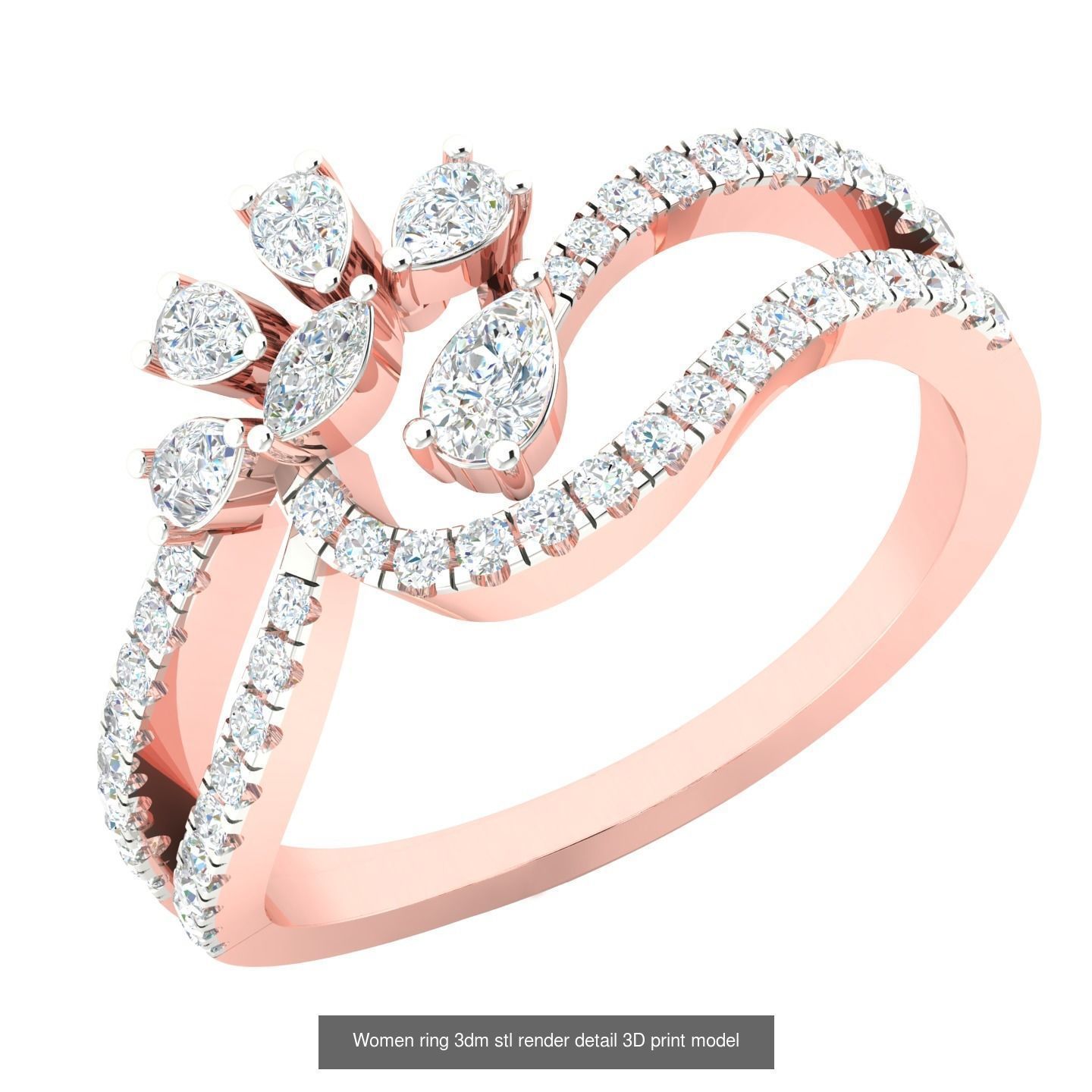 440 engagement wedding women ring 3dm details bulk collection  _31