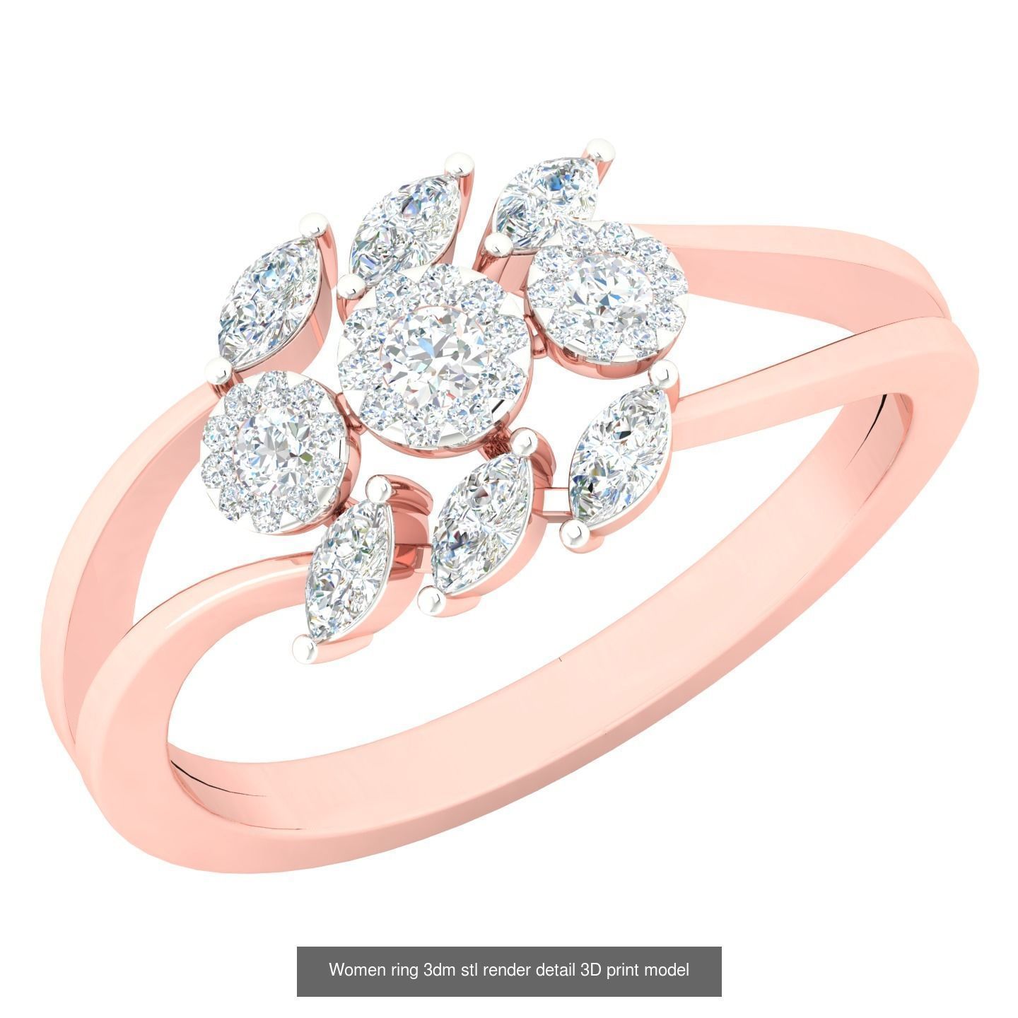 440 engagement wedding women ring 3dm details bulk collection  _151