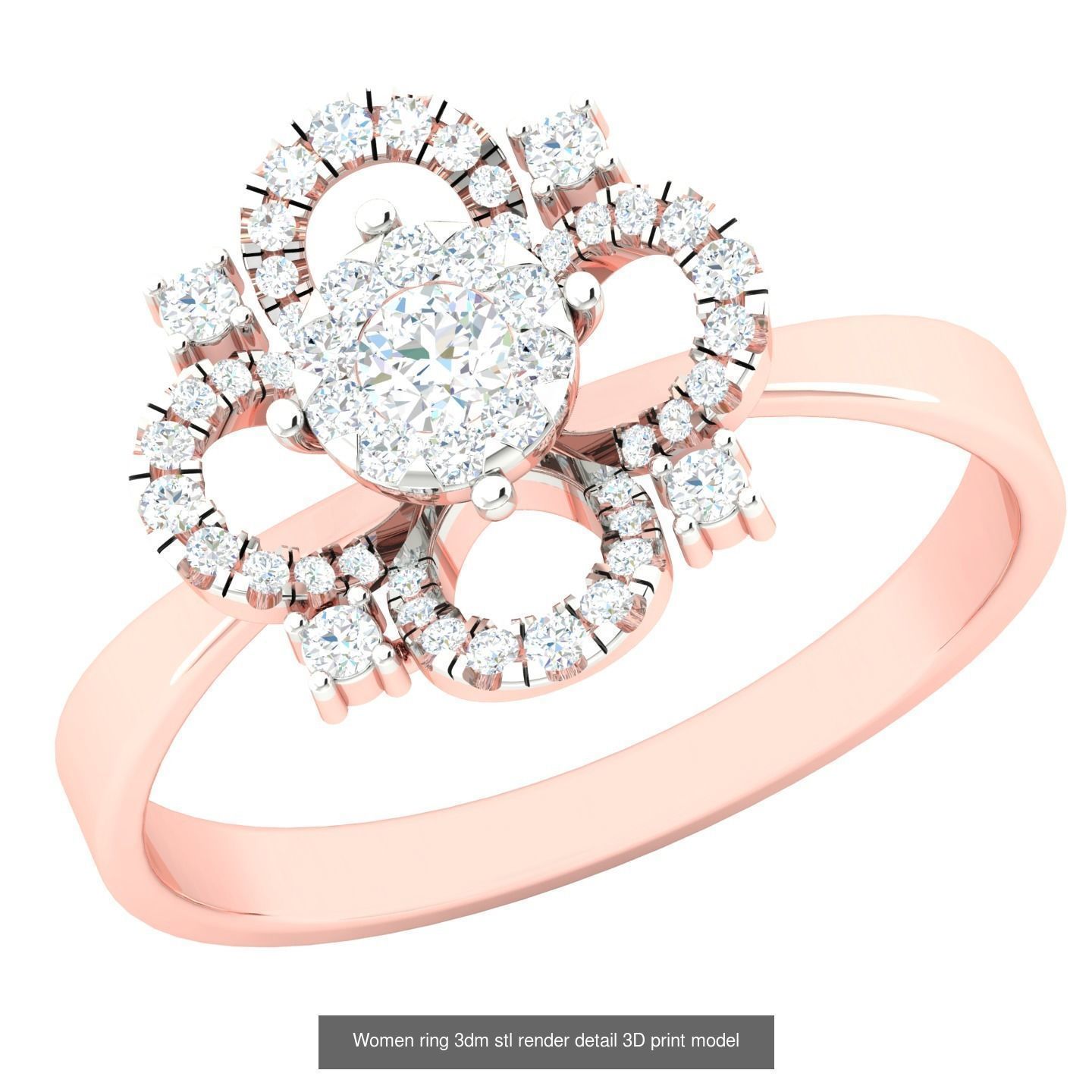 440 engagement wedding women ring 3dm details bulk collection  _133