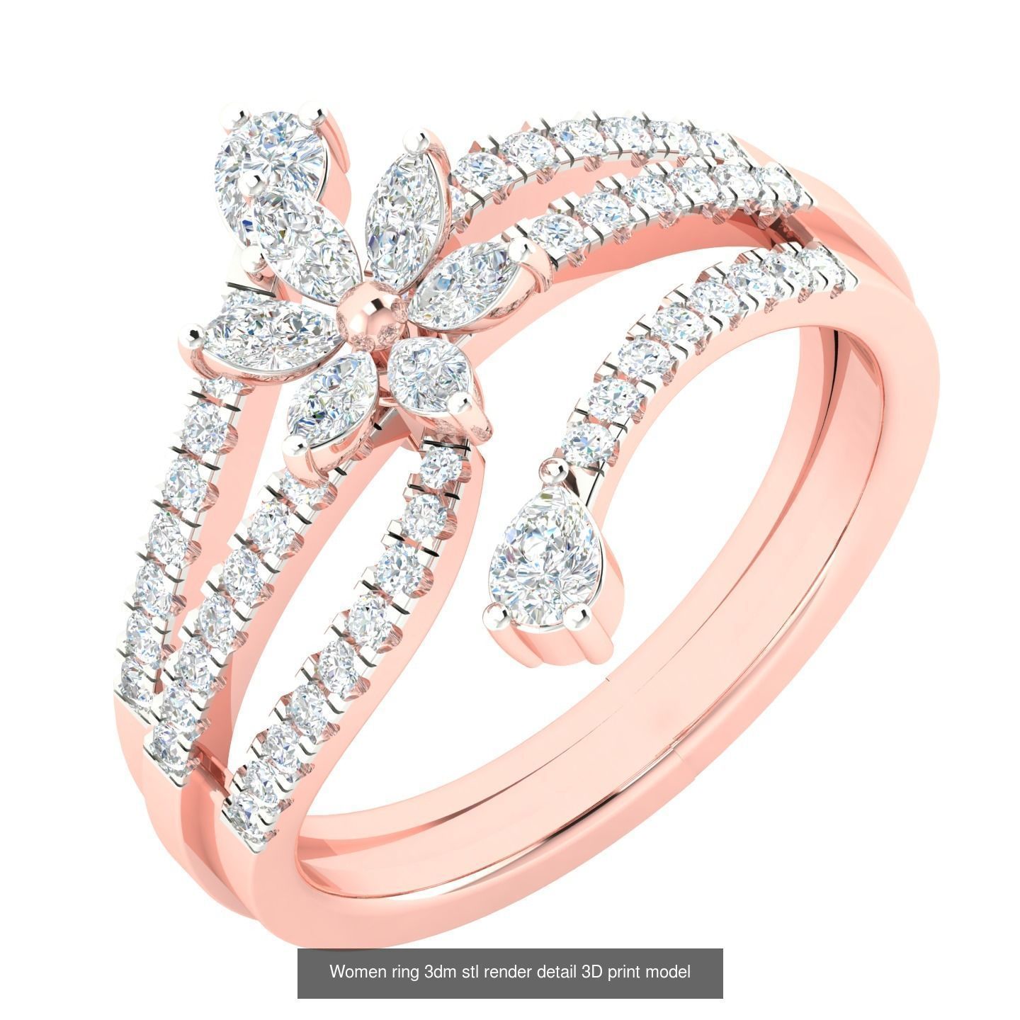 440 engagement wedding women ring 3dm details bulk collection  _39