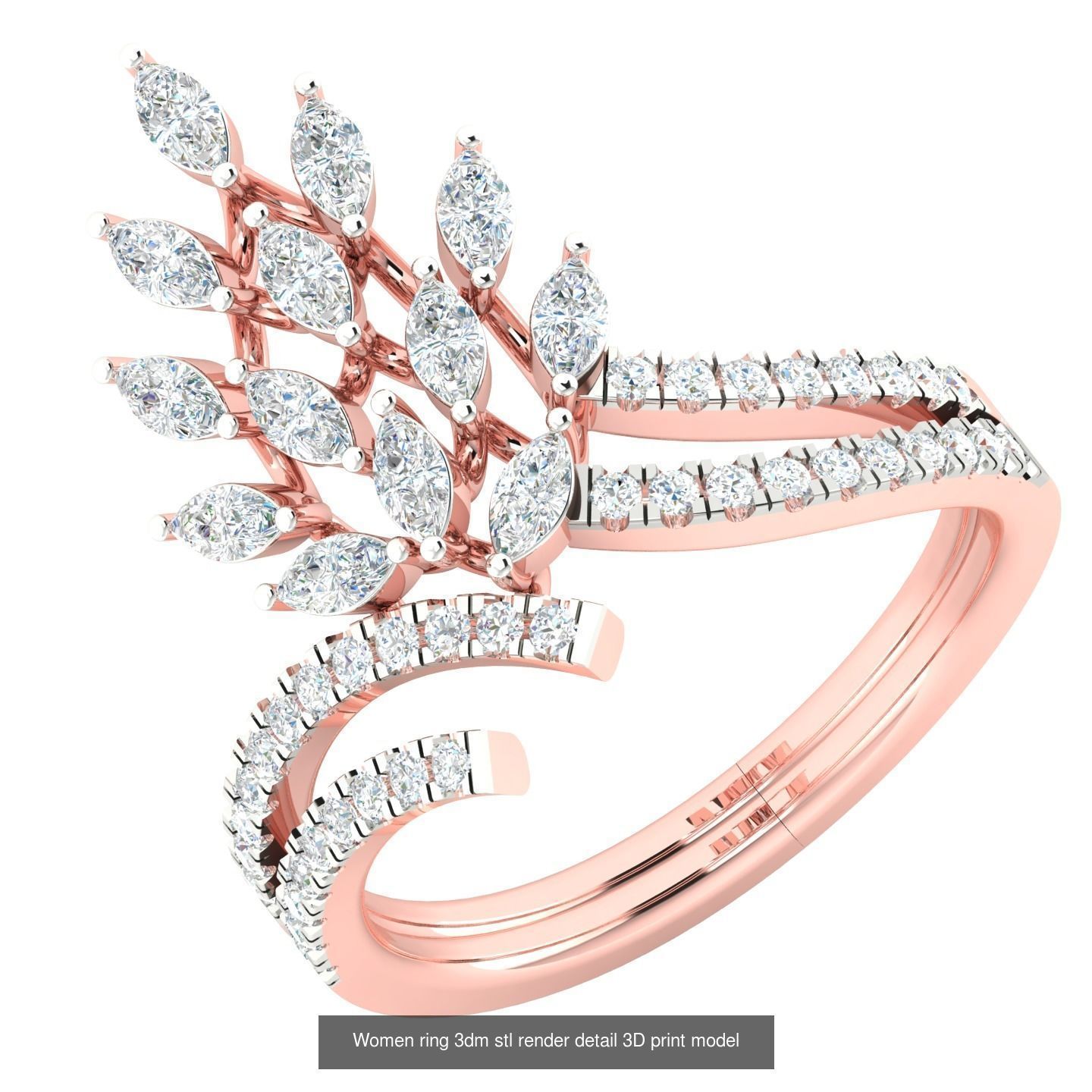 440 engagement wedding women ring 3dm details bulk collection  _62