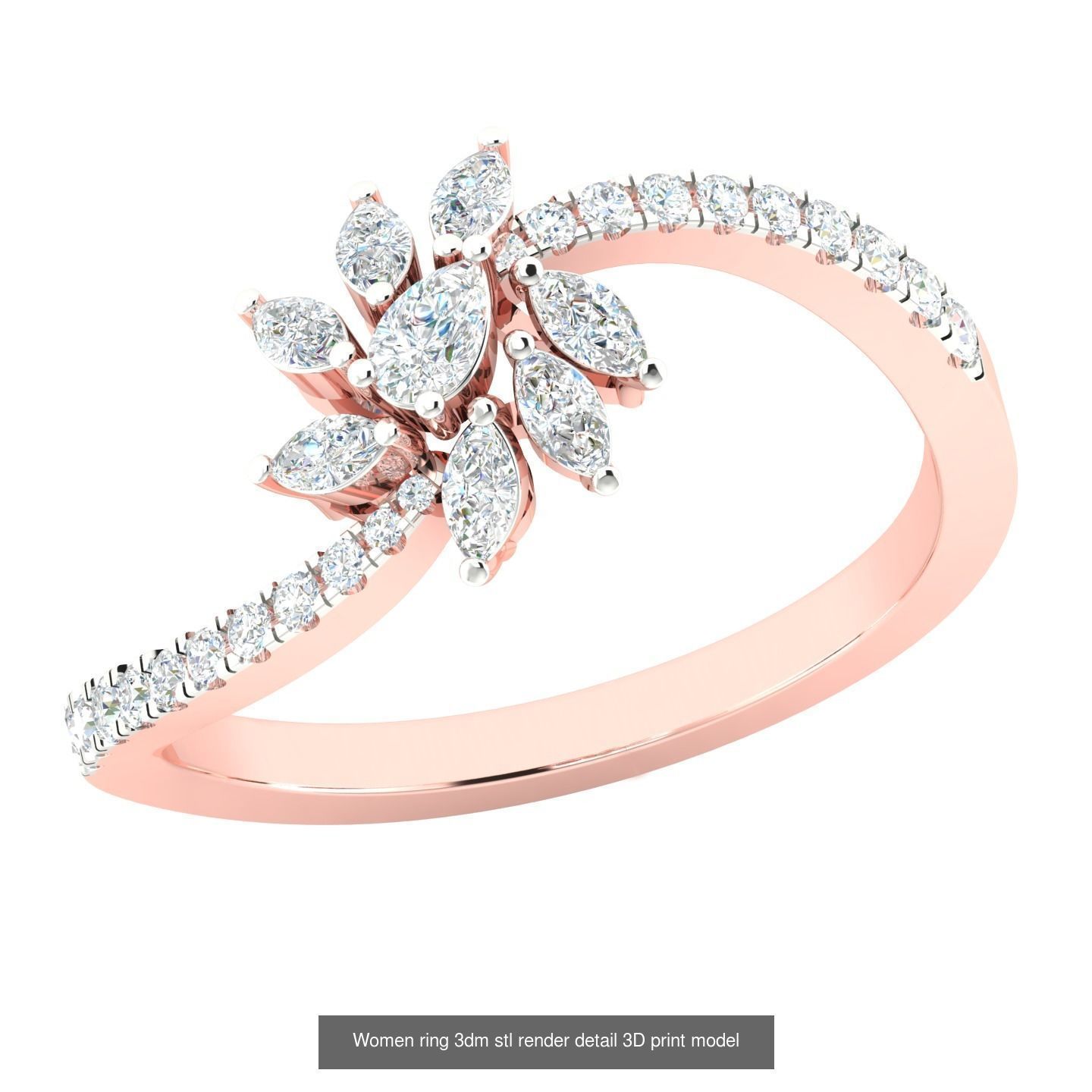 440 engagement wedding women ring 3dm details bulk collection  _33