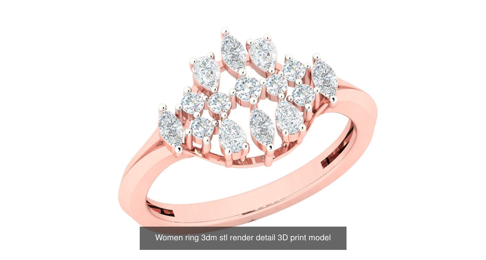 440 engagement wedding women ring 3dm details bulk collection  _129