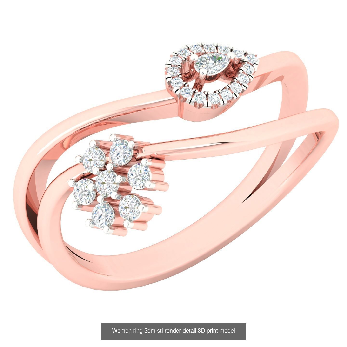 440 engagement wedding women ring 3dm details bulk collection  _171