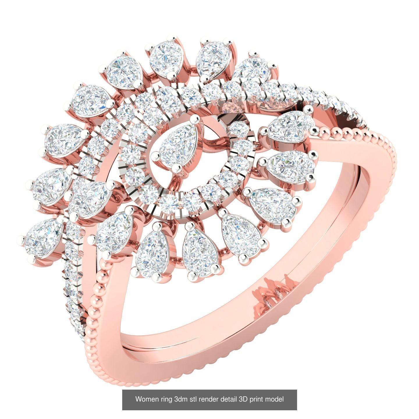 440 engagement wedding women ring 3dm details bulk collection  _14