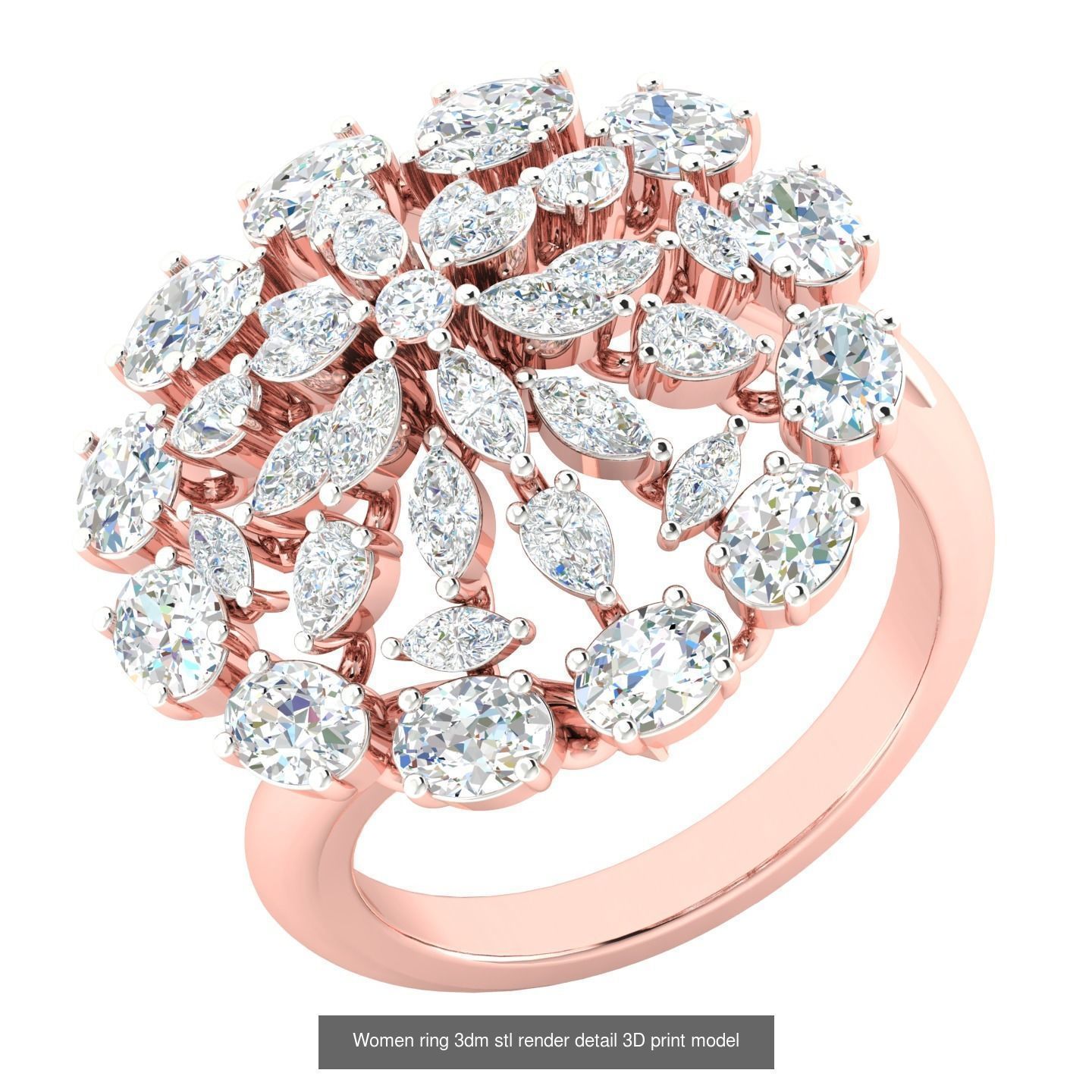 440 engagement wedding women ring 3dm details bulk collection  _101