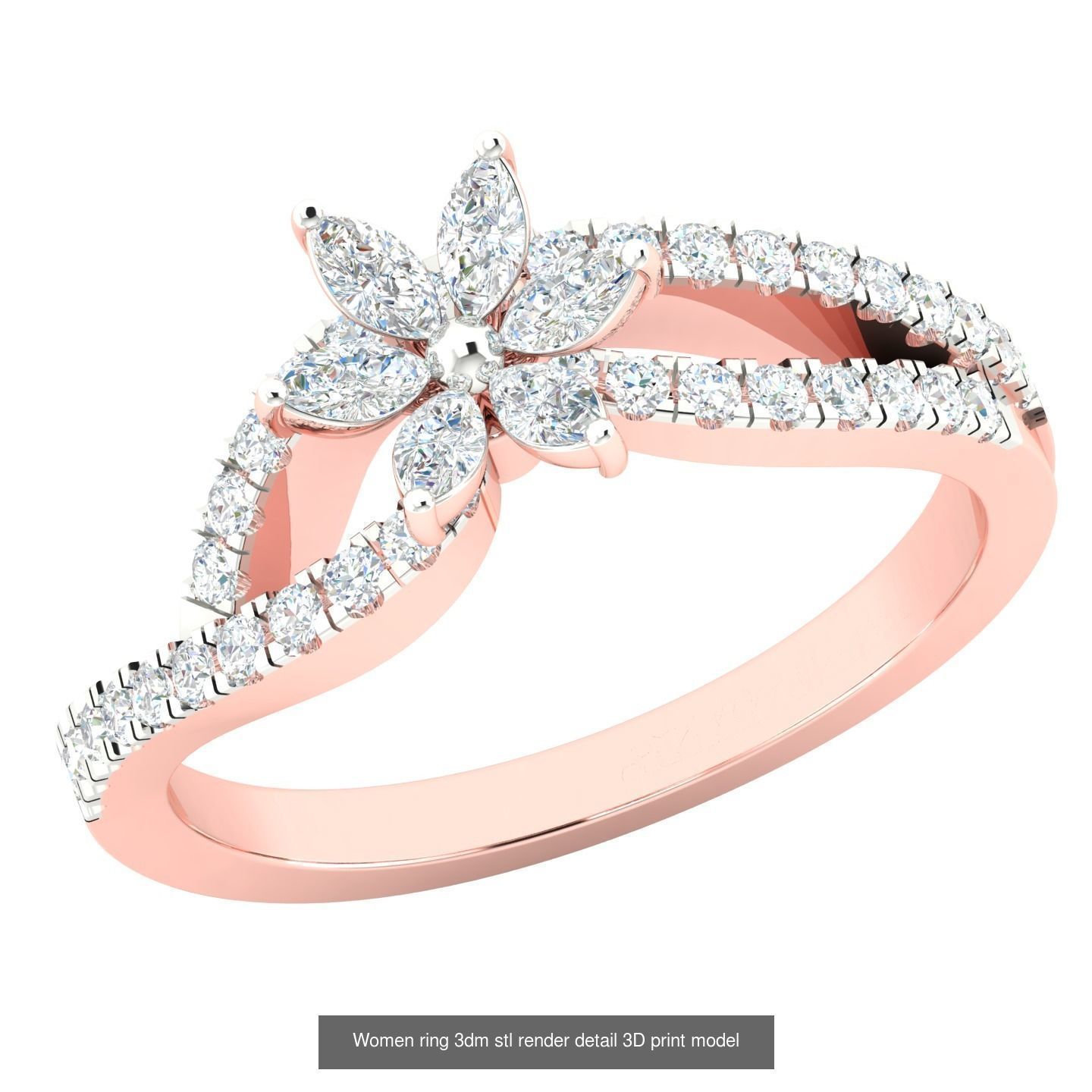 440 engagement wedding women ring 3dm details bulk collection  _32