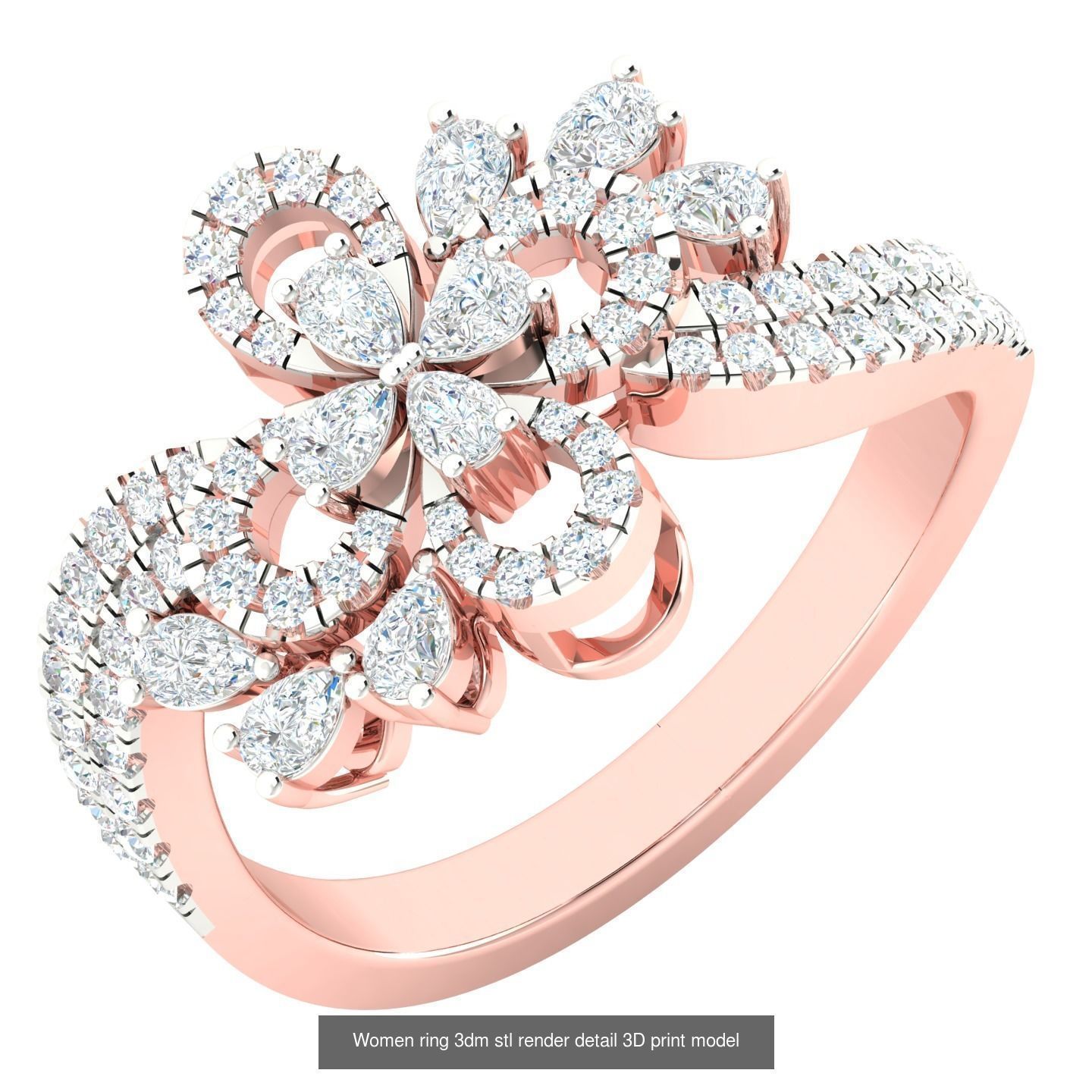440 engagement wedding women ring 3dm details bulk collection  _58