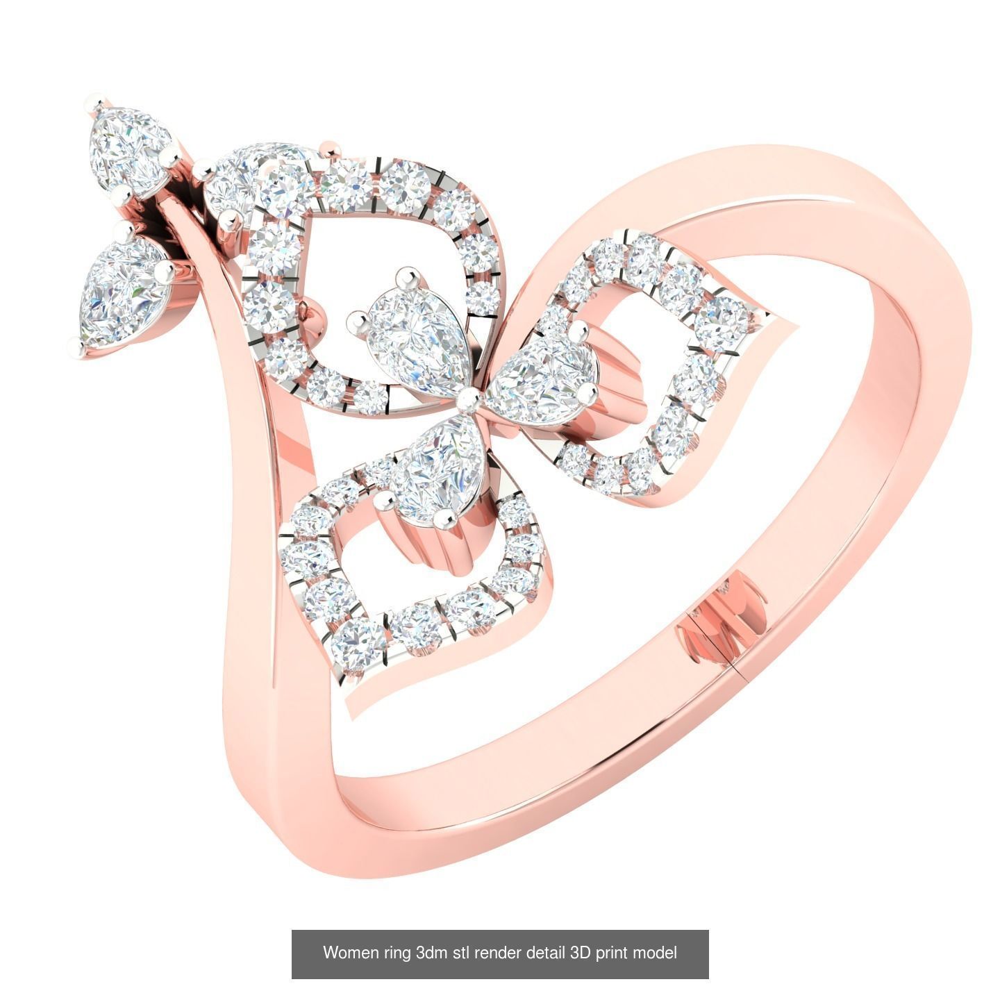 440 engagement wedding women ring 3dm details bulk collection  _77