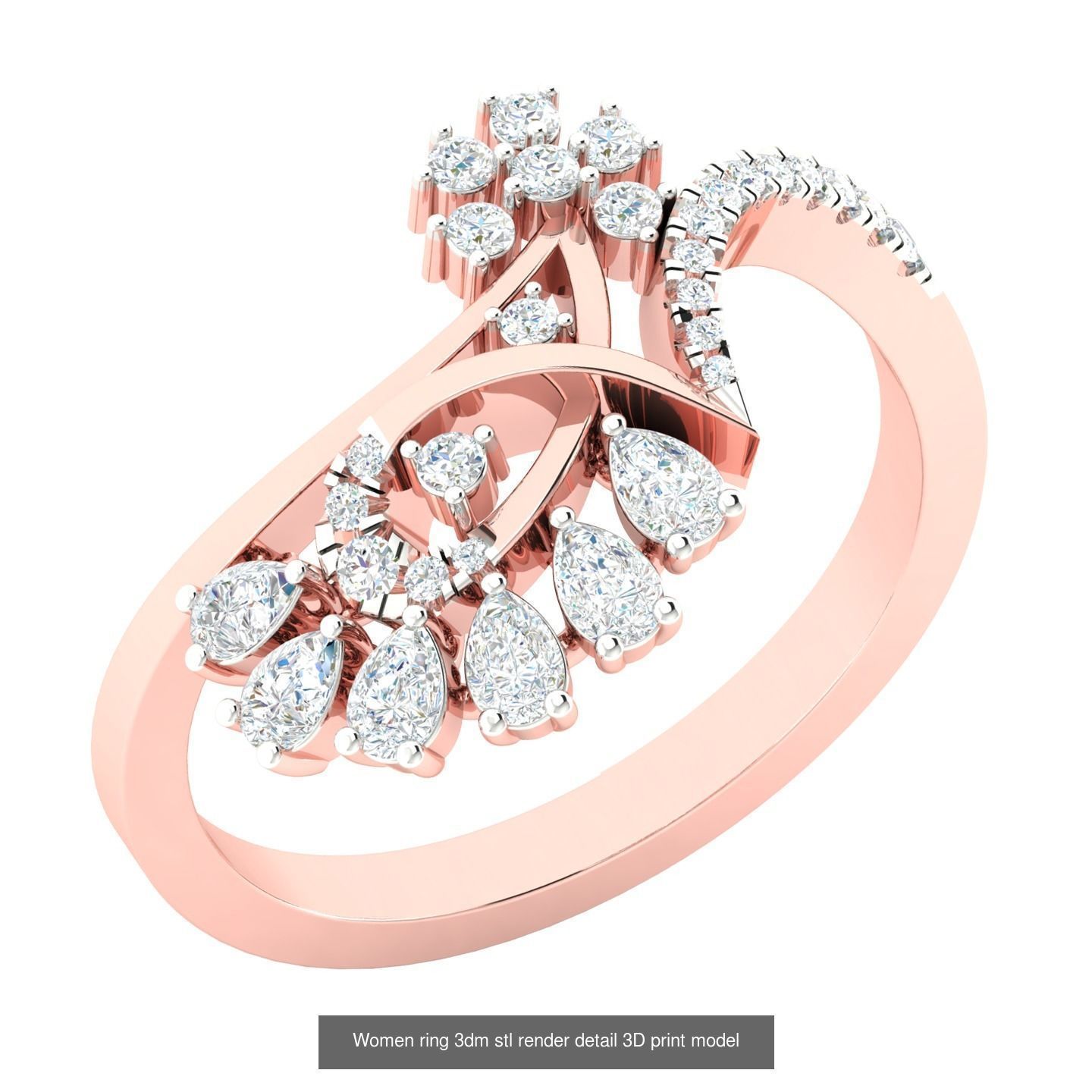 440 engagement wedding women ring 3dm details bulk collection  _71