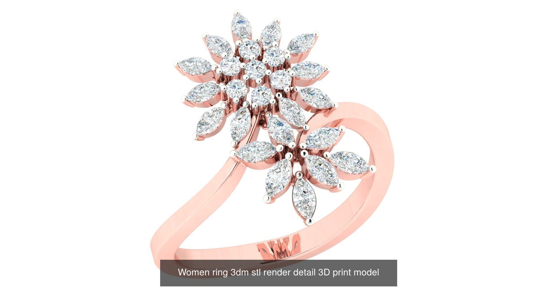 440 engagement wedding women ring 3dm details bulk collection  _111