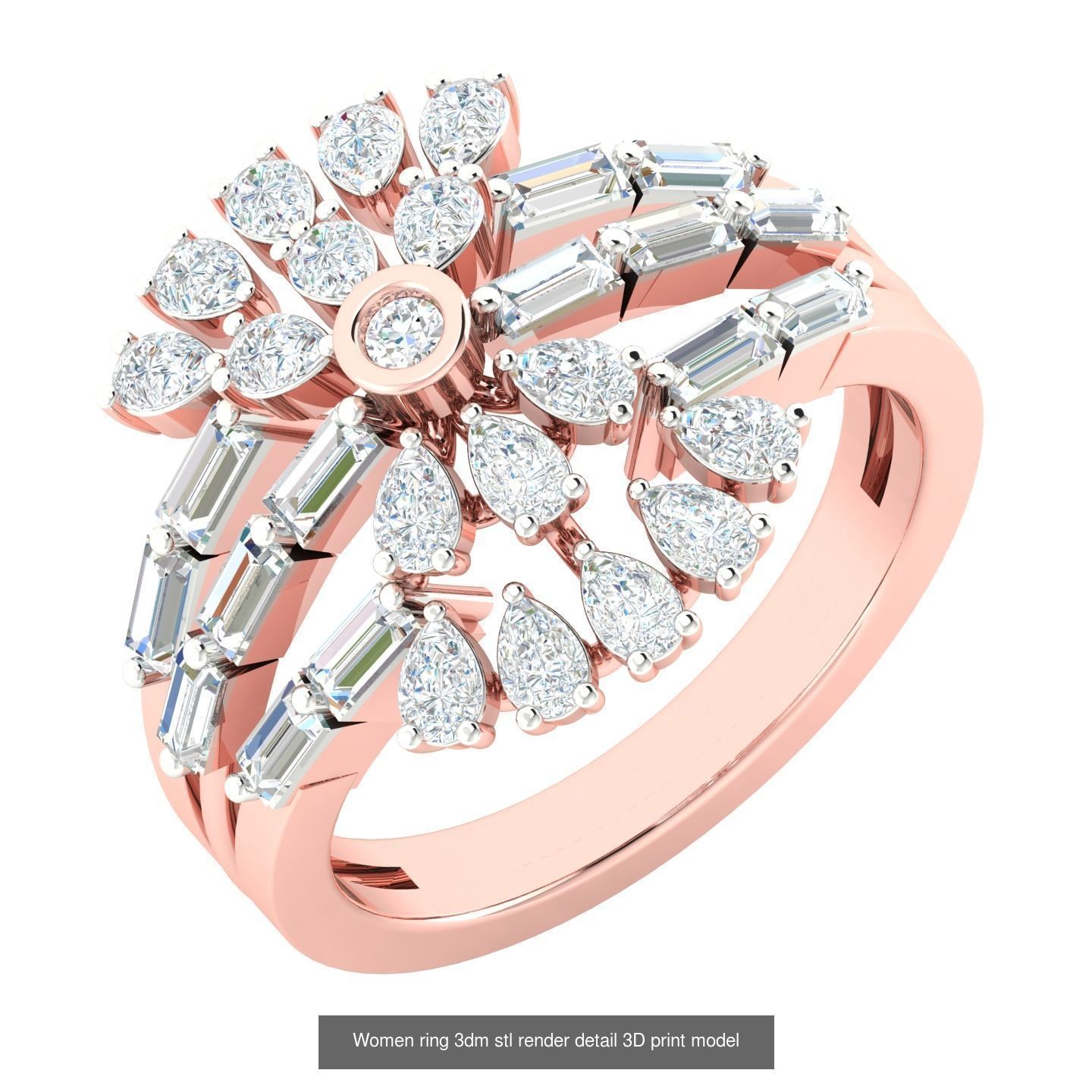 440 engagement wedding women ring 3dm details bulk collection  _92
