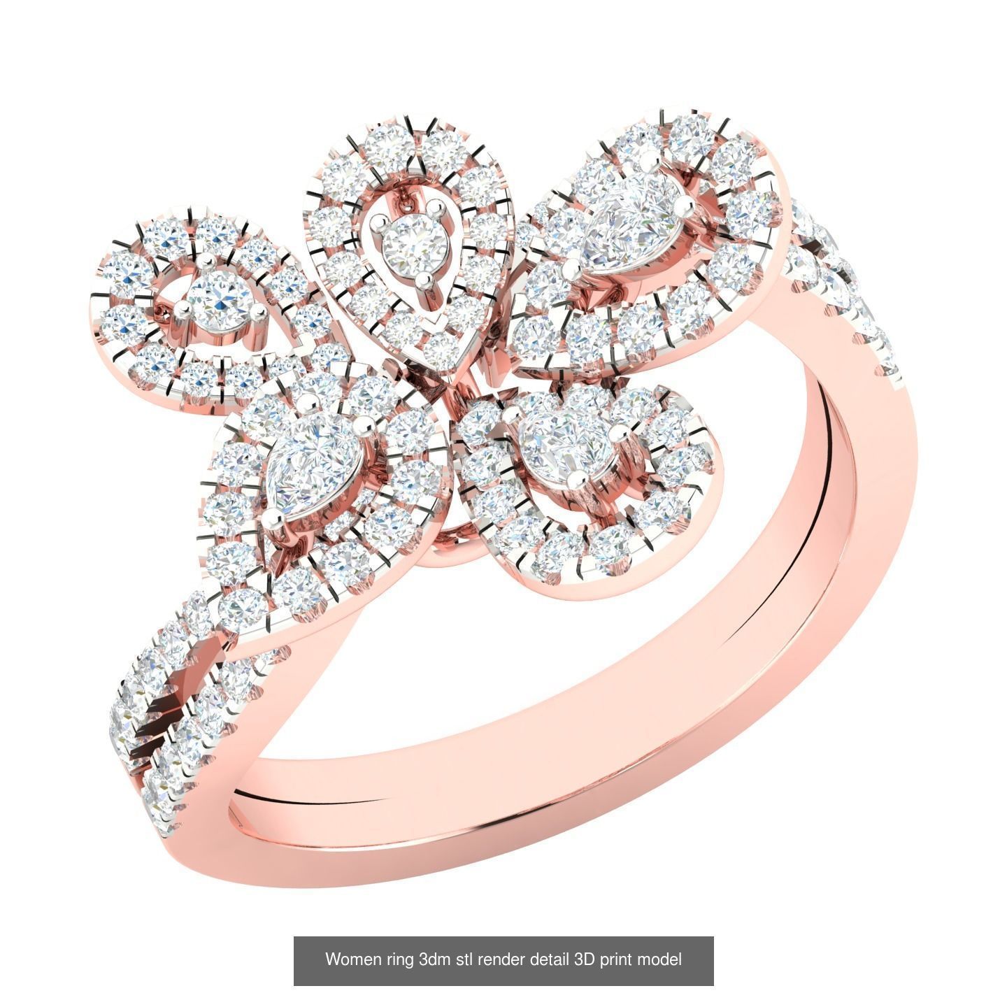 440 engagement wedding women ring 3dm details bulk collection  _29