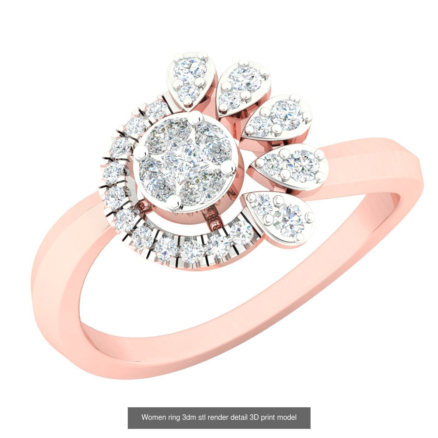 440 engagement wedding women ring 3dm details bulk collection  _138