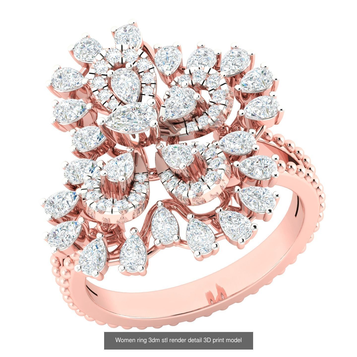 440 engagement wedding women ring 3dm details bulk collection  _25