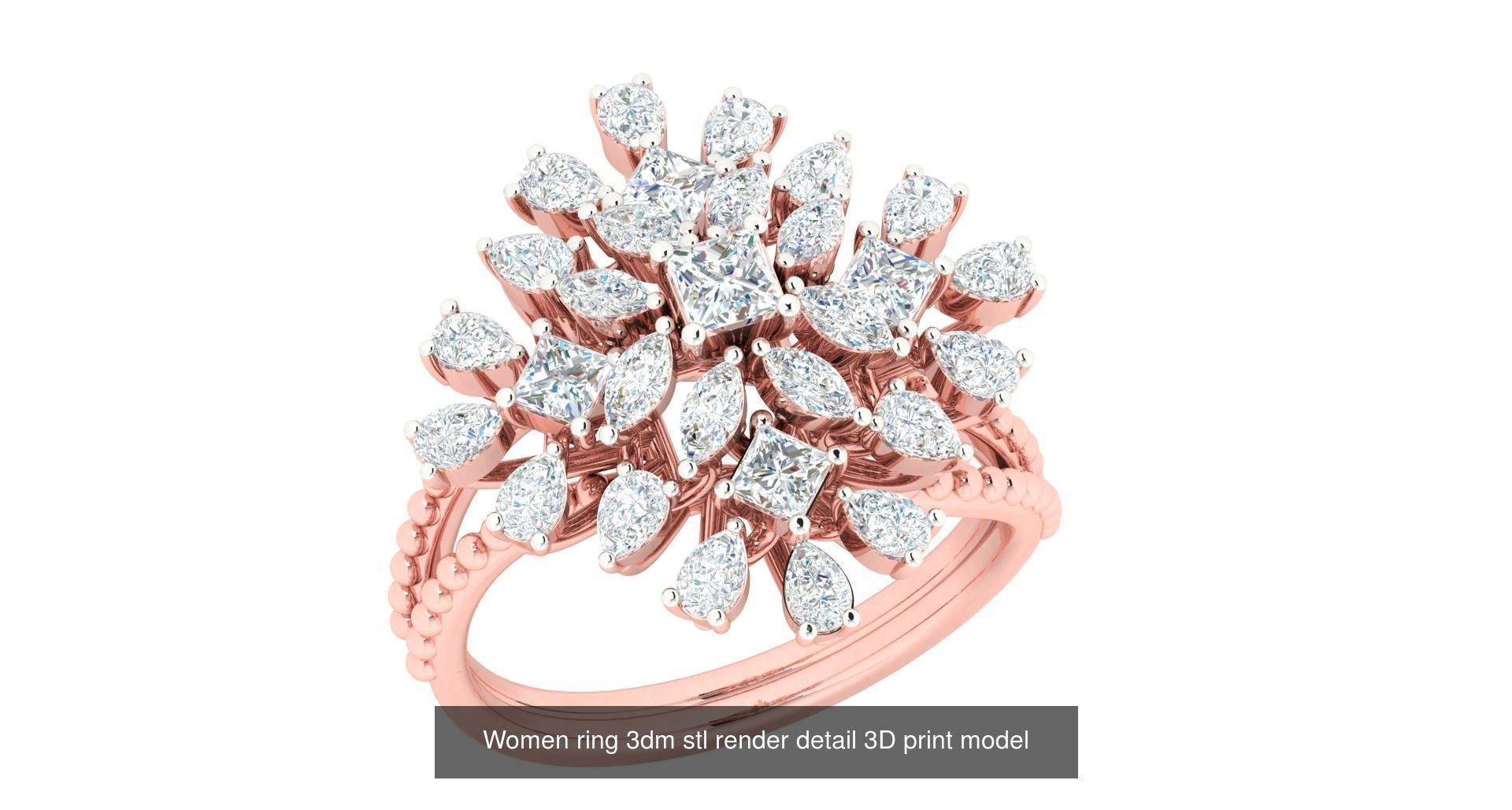440 engagement wedding women ring 3dm details bulk collection  _118