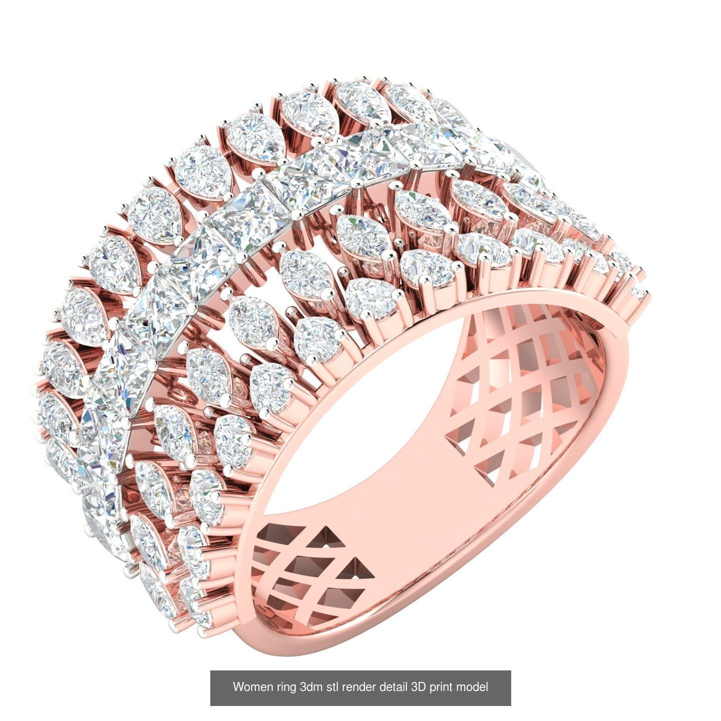 440 engagement wedding women ring 3dm details bulk collection  _50