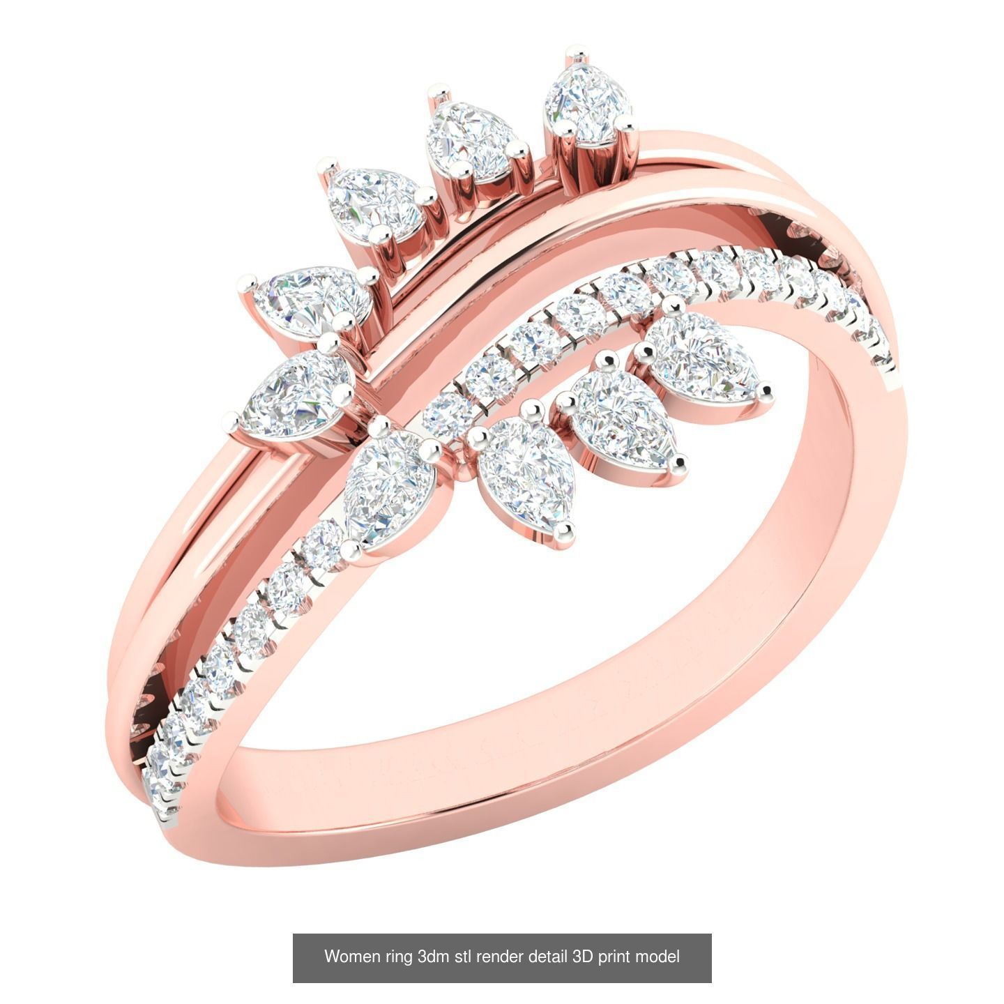 440 engagement wedding women ring 3dm details bulk collection  _74
