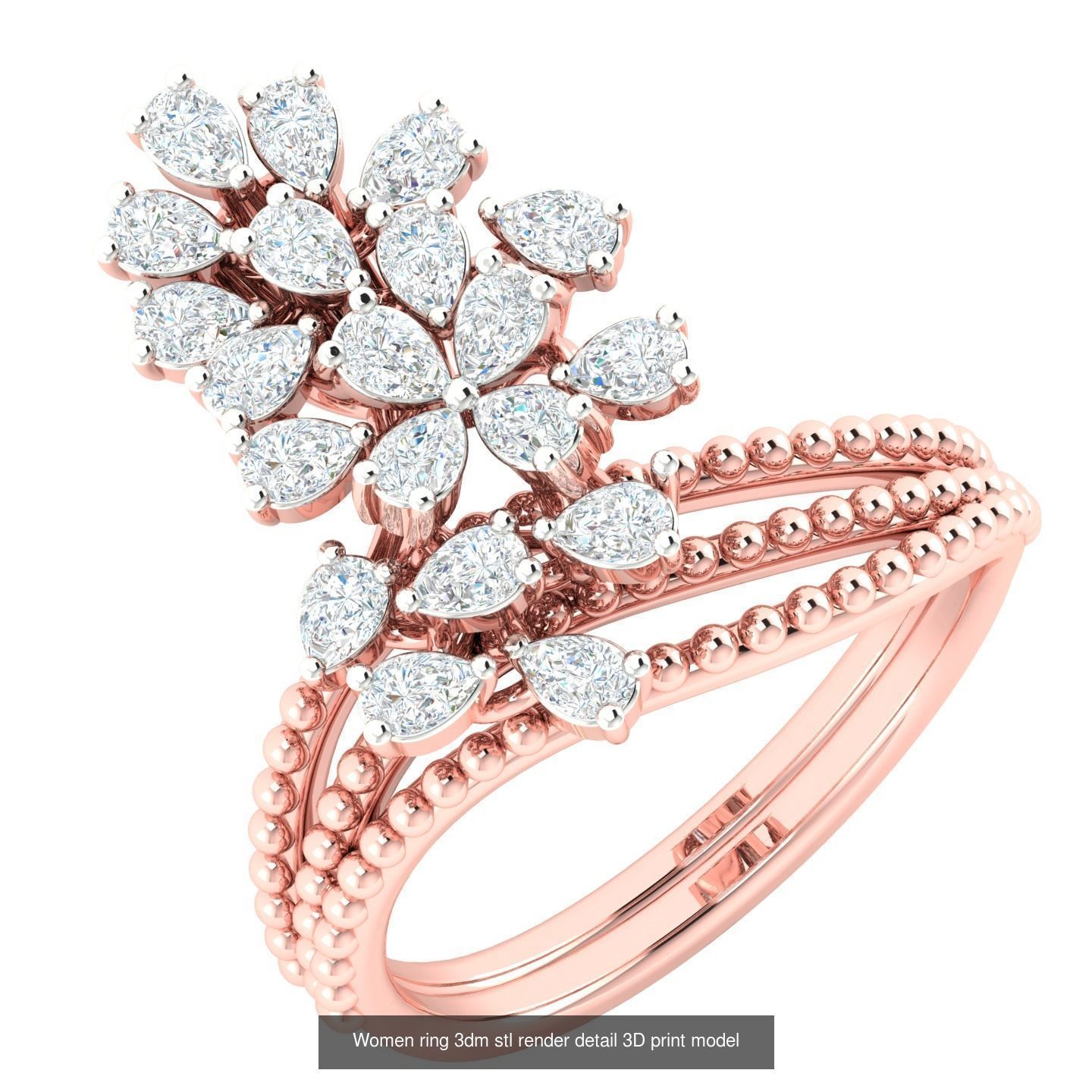 440 engagement wedding women ring 3dm details bulk collection  _67